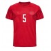 Danmark Joakim Maehle #5 Hemma Matchtröja VM 2022 Kortärmad